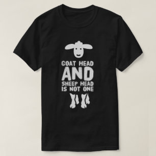 Camiseta Cabeça De Cabeça De Ovelha Engraçada Citação 