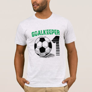 Camiseta Cabeça de Cabra.Cinza de Caça "GOALKEEPER" T-Shirt