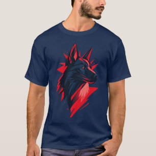 Camiseta Cabeça de Cachorro Estilizada