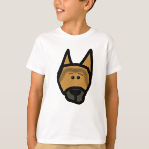 Camiseta cabeça de cão german shepherd 2 do lado.png