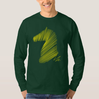 Camiseta Cabeça de Cavalo abstrato - Teto de Arte de Linha 