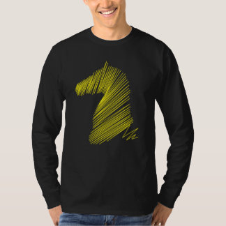 Camiseta Cabeça de Cavalo abstrato - Teto de Arte de Linha 