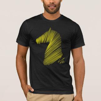 Camiseta Cabeça de Cavalo abstrato - Teto de Arte de Linha 