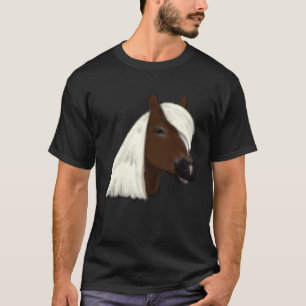 Camiseta Cabeça de Cavalo Haflinger Cavaleiro de Cavalo Fof