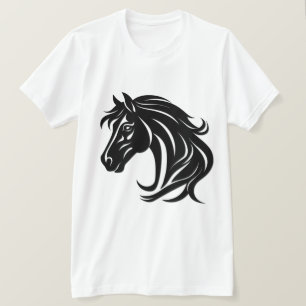 Camiseta Cabeça de Cavalo Preto Magnífico