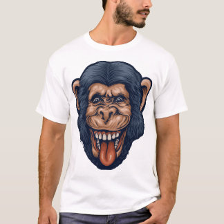 Camiseta Cabeça de chimpanzé