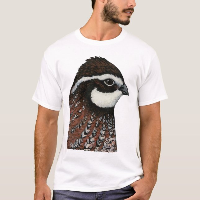 Camiseta Cabeça de Codorna Bobwhite (Frente)