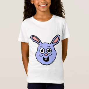 Camiseta Cabeça de Coelho de Desenho Animado
