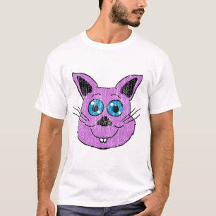 Camiseta Cabeça de Coelho Roxo