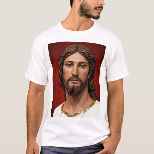 Camiseta Cabeça de Cristo por Mark Edward Westerfield após