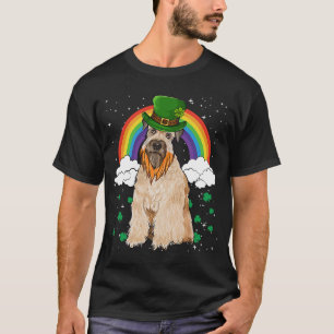 Camiseta Cabeça de Dia de São Patrício de terrier, de rodas