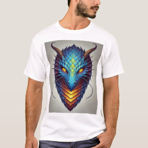 Camiseta Cabeça de Dragão Azul