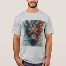 Camiseta Cabeça de Dragão com Olhos Ferozes