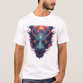 Camiseta Cabeça de Dragão com Olhos Ferozes