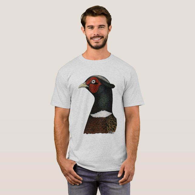 Camiseta Cabeça de Faisão de Ringneck (Frente Completa)