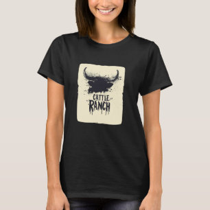 Camiseta Cabeça de Gado Legal com Fazenda para Animais e Am