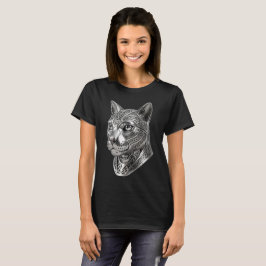 Camiseta Cabeça de Gato de Prata Celta Feroz – Guerreiro Fu