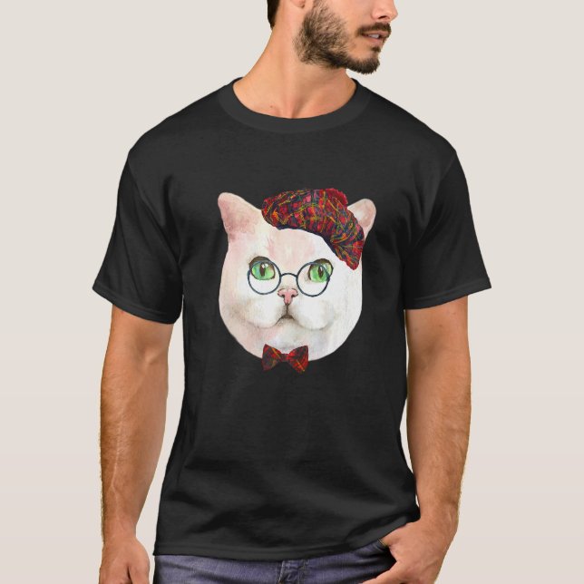 Camiseta Cabeça De Gato Para Gato (Frente)