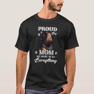 Camiseta Cabeça de german shepherd Cachorro De Cachorro Mam