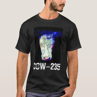 Camiseta Cabeça de incandescência Cloaked radiação da vaca