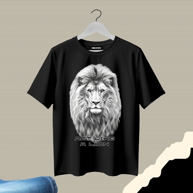Camiseta Cabeça de leão (Criador carregado)