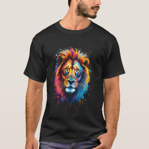 Camiseta Cabeça de leão artística