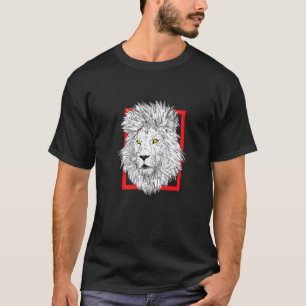 Camiseta Cabeça de Leão Crina Safari Grande Felino Leão