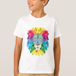 Camiseta Cabeça de Leão Geométrico