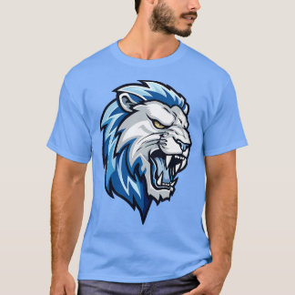 Camiseta Cabeça de Leões Azuis