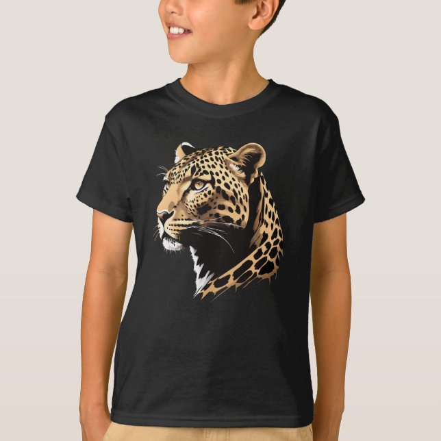 Camiseta Cabeça de Leopardo (Frente)