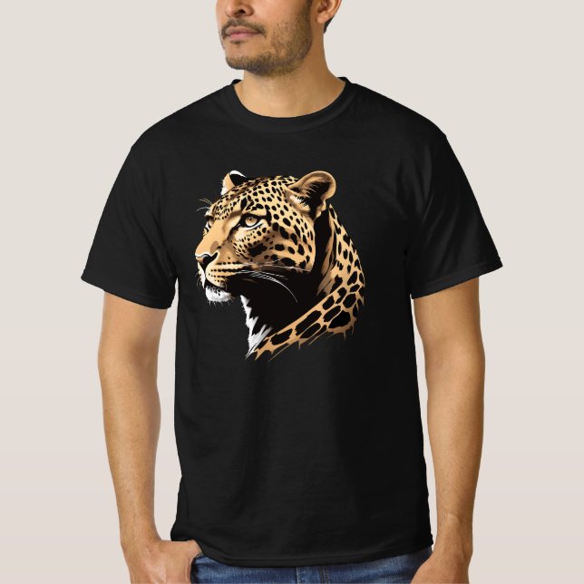 Camiseta Cabeça de Leopardo (Frente)