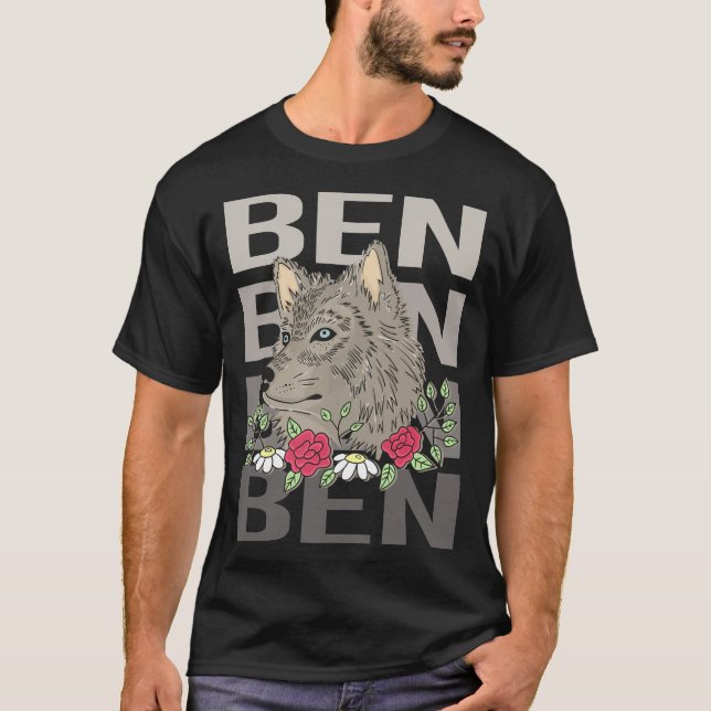 Camiseta Cabeça de Lobo - Ben Nome (Frente)