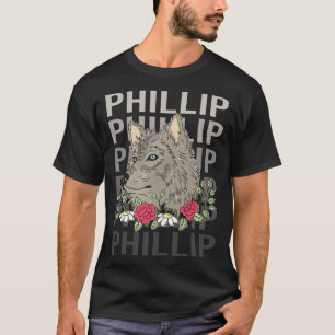 Camiseta Cabeça de Lobo - Nome Phillip