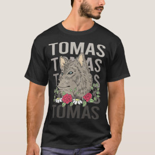 Camiseta Cabeça de Lobo - Nome Tomas