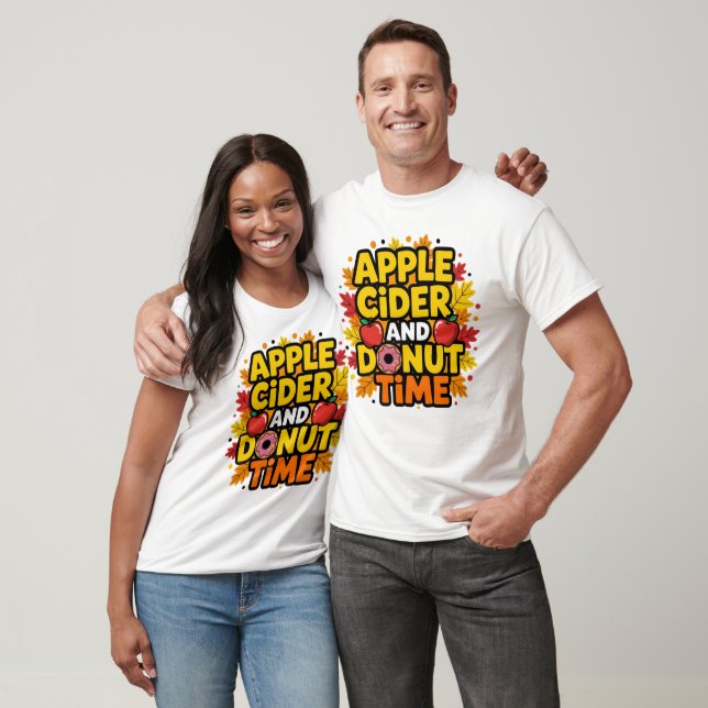 Camiseta Cabeça De Maçã E Tempo De Rosquinha (Unissex)