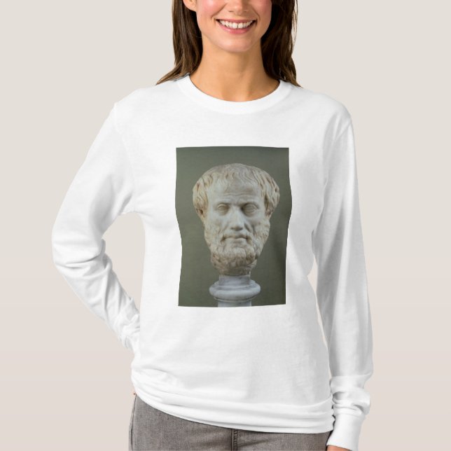 Camiseta Cabeça de mármore de Aristotle (Frente)