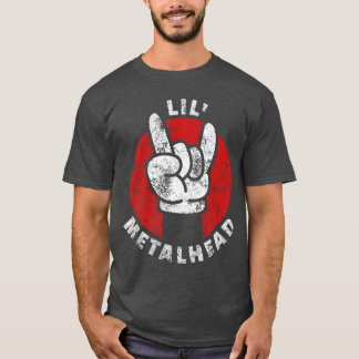Camiseta Cabeça de Metal Fofo Criador de Rock Infantil G