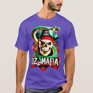 Camiseta Cabeça de morto com família de serpentes