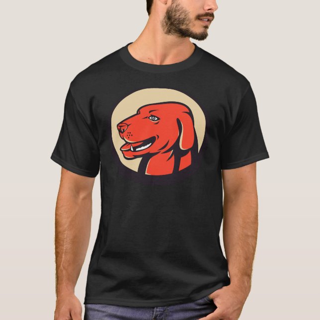 Camiseta Cabeça de Ouro de varejo do Labrador (Frente)