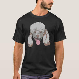 Camiseta Cabeça de Poodle Amante de os animais Proprietário
