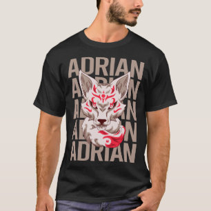 Camiseta Cabeça de Raposa - Nome Adrian
