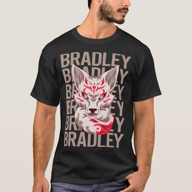 Camiseta Cabeça de Raposa - Nome Bradley (Frente)