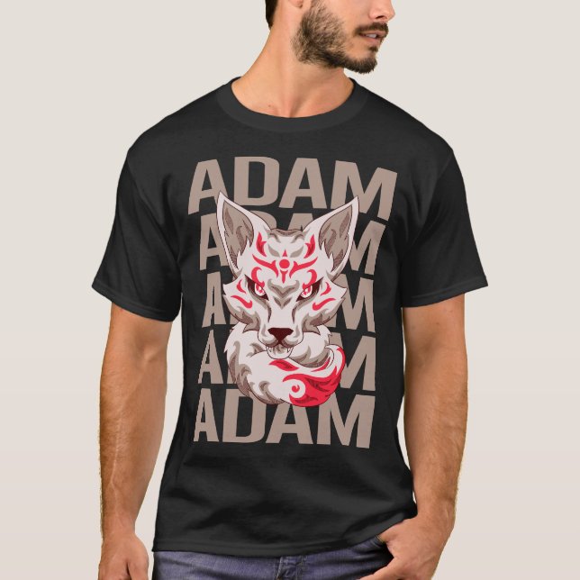 Camiseta Cabeça de Raposa - Nome de Adão (Frente)