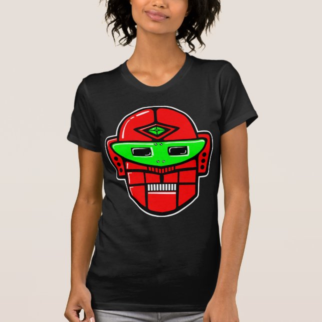 Camiseta Cabeça de Robô Retroativo - Personalizada (Frente)