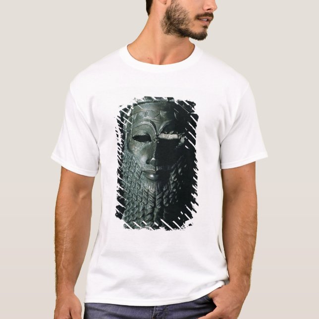 Camiseta Cabeça de Sargon mim 2334-2200 BC (Frente)