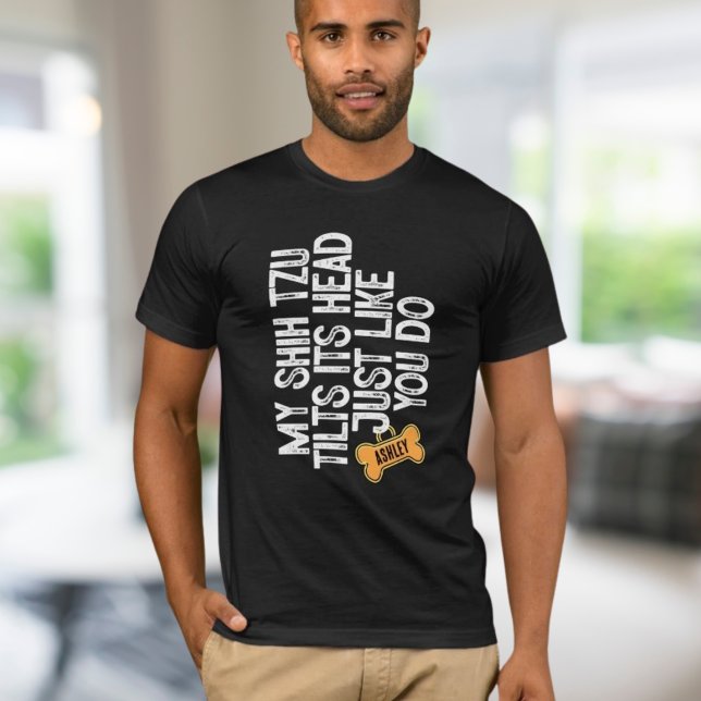 Camiseta Cabeça de shih tzu parece com a sua (Criador carregado)