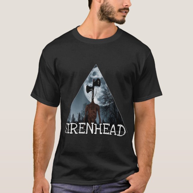 Camiseta Cabeça de Siren, gato de Cartoon que adoramos esca (Frente)