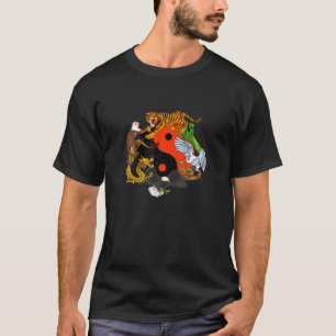 Camiseta Cabeça de Tigre Design de Gráfico Legal