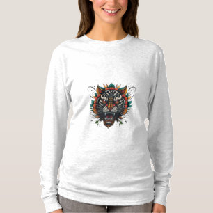 Camiseta Cabeça de tigre majestosa