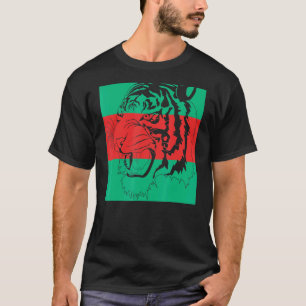Camiseta Cabeça De Tigre Rei Face Hip Hop Trocar Gota Para 